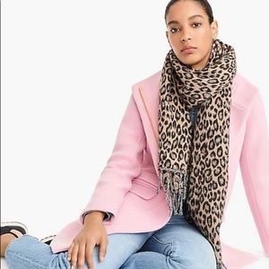 J. Crew Wool Leopard Scarf NWOT